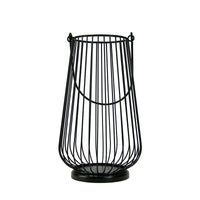 Mainstays 12" Metal Wire Candle Holder Lantern, Black EasyOptionXY LLC