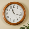 Seiko 13" Round Brown Oak Quiet Sweep Wall Clock, Analog, Quartz QXA129BLH EasyOptionXY LLC