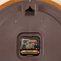 Seiko 13" Round Brown Oak Quiet Sweep Wall Clock, Analog, Quartz QXA129BLH EasyOptionXY LLC