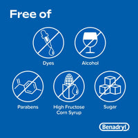 Children's Benadryl Dye-Free Allergy Liquid; Bubble Gum; 4 fl oz EasyOptionXY LLC