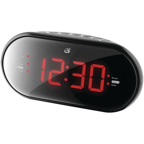 GPX LED Digital Radio/Dual Alarm Clock, C253B, Black EasyOptionXY LLC