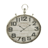 DecMode 36" White Metal Pocket watch Style Wall Clock EasyOptionXY LLC