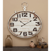 DecMode 36" White Metal Pocket watch Style Wall Clock EasyOptionXY LLC