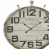DecMode 36" White Metal Pocket watch Style Wall Clock EasyOptionXY LLC