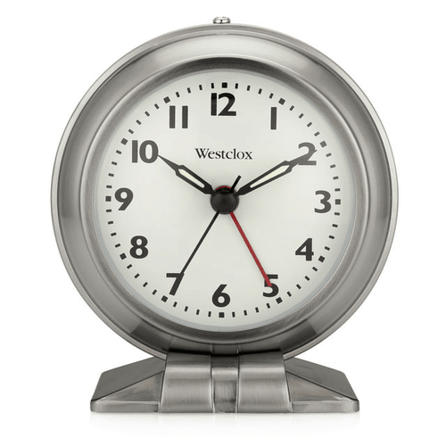 Westclox Silver Metal Analog Alarm Clock - Sleek and Elegant, with Precision Timekeeping EasyOptionXY LLC