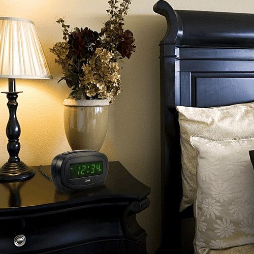 Equity 30226 Digital 0.60 inch Green LED Electric Black Alarm Clock EasyOptionXY LLC