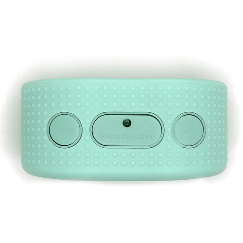 Timelink Rubber Smartlight Fashion Digital LCD Bedside or Travel Alarm Clock - Mint Green EasyOptionXY LLC