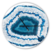 Designart 'Blue Agate Crystal' Metal Wall Clock (Size: 23" x 23") EasyOptionXY LLC