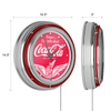 Wings Coca Cola Neon Clock - Two Neon Rings EasyOptionXY LLC