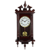 Bedford Clock Collection Classic 31" Chiming Wall Clock With Roman Numerals And A Swinging Pendulum in a Cherry Oak Finish EasyOptionXY LLC