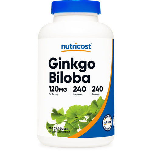 Nutricost Ginkgo Biloba Capsules 120mg, 240 Capsules, Supplement EasyOptionXY LLC