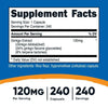 Nutricost Ginkgo Biloba Capsules 120mg, 240 Capsules, Supplement EasyOptionXY LLC