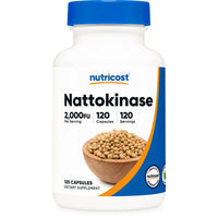 Nutricost Nattokinase 2,000FU, 120 Capsules - Gluten Free, Non-GMO, Vegetarian Friendly Supplement EasyOptionXY LLC