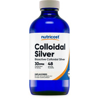 Nutricost Colloidal Silver 8oz 30PPM - Glass Bottles, Bio-Active Colloidal Silver Supplement EasyOptionXY LLC