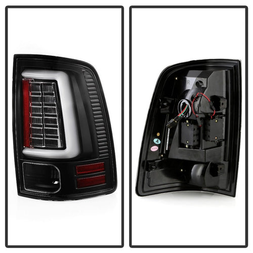 Spyder Dodge Ram 09-18 LED Tail Lights - All Black ALT-YD-DRAM09V2-LED-BKV2 (Incandescent Only) OffRoadUSA.com