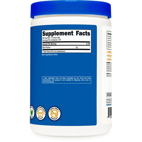 Nutricost Beta Alanine Powder 500 Grams - Pure Beta Alanine Supplement EasyOptionXY LLC