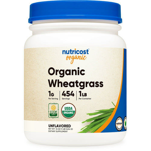 Nutricost Organic Wheatgrass Powder 1 lb, Non-GMO, Gluten Free Supplement EasyOptionXY LLC