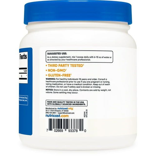 Nutricost Pure L-Citrulline Powder 600 Grams - No Malate, Non-GMO Supplement EasyOptionXY LLC