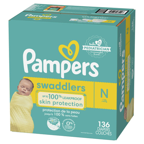 Pampers Swaddlers Diapers Size Newborn, 136 Count EasyOptionXY LLC