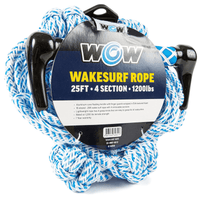 WOW Watersports 25ft 4-Section Wakesurf Rope Jupiter Gear