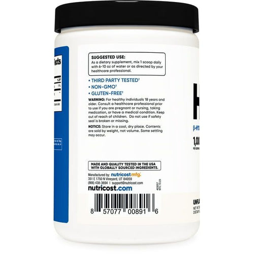 Nutricost HMB (Beta-Hydroxy Beta-Methylbutyric) 250 Grams Powder Supplement EasyOptionXY LLC