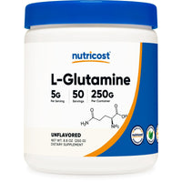 Nutricost L-Glutamine Powder 250 Grams - Gluten Free & Non-GMO Supplement EasyOptionXY LLC