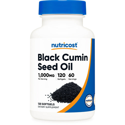 Nutricost Black Cumin Seed Oil Supplement - 120 Softgels, 1000mg per Serving, 60 Servings EasyOptionXY LLC
