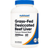 Nutricost Grass Fed Desiccated Beef Liver Supplement 240 Capsules, 3000mg (750mg Per Cap) EasyOptionXY LLC