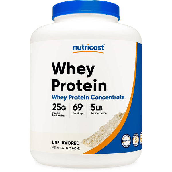 Nutricost Whey Protein Concentrate Powder (Unflavored) 5LBS EasyOptionXY LLC