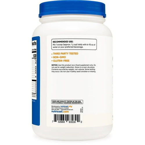 Nutricost Grass-Fed Whey Protein Isolate Powder (Unflavored) 2LBS EasyOptionXY LLC