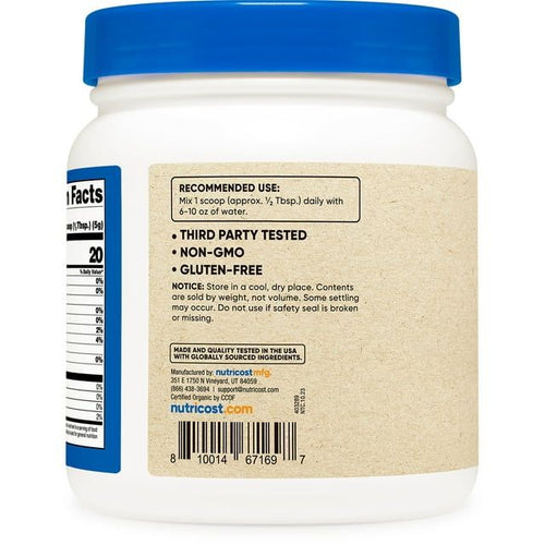 Nutricost Organic Beet Root Powder 1 lb - Certified USDA Organic Supplement EasyOptionXY LLC