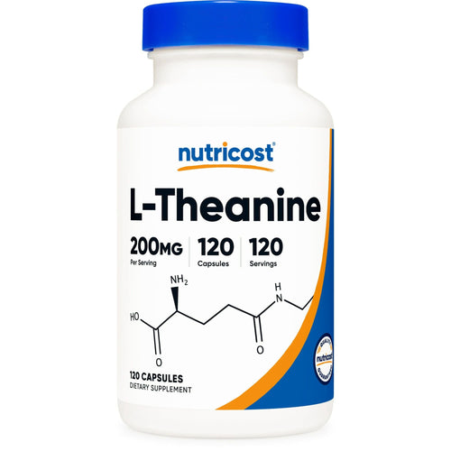 L-Theanine, 200 mg, 120 Capsules, Nutricost EasyOptionXY LLC