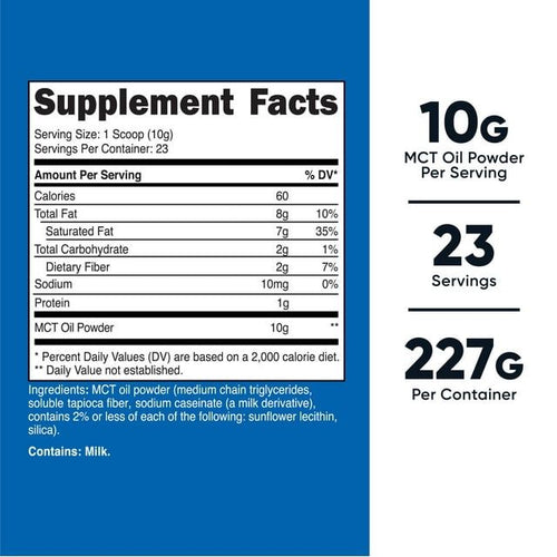 Nutricost MCT Oil Powder 8oz - Supplement Best For Keto, Ketosis, and Ketogenic Diets EasyOptionXY LLC
