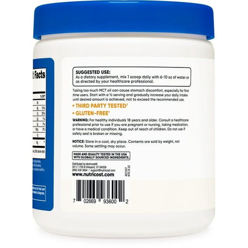 Nutricost MCT Oil Powder 8oz - Supplement Best For Keto, Ketosis, and Ketogenic Diets EasyOptionXY LLC