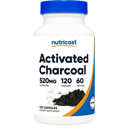 Nutricost Activated Charcoal 520mg, 120 Capsules - Non-GMO & Gluten Free Supplement EasyOptionXY LLC