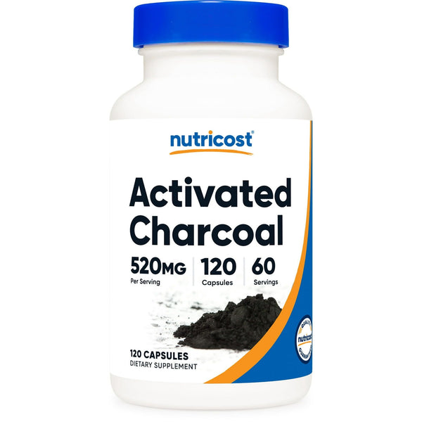 Nutricost Activated Charcoal 520mg, 120 Capsules - Non-GMO & Gluten Free Supplement EasyOptionXY LLC