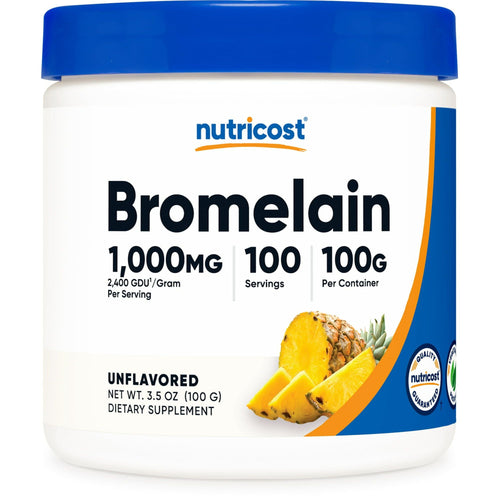 Nutricost Bromelain Powder 100g - Bromelain Supplement (2400 GDU/g) EasyOptionXY LLC