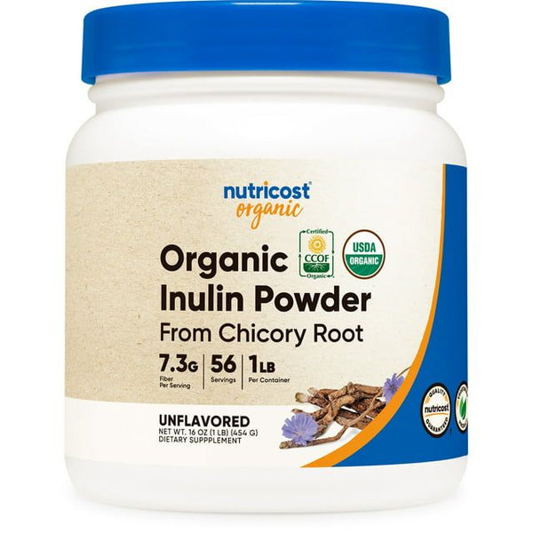 Nutricost Organic Inulin Powder 1LB, 7.5 Grams of Fiber Per Serving, Non-GMO Supplement EasyOptionXY LLC