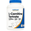 Nutricost L-Carnitine Tartrate Supplement 500mg, 240 Capsules, 1000mg per Serving EasyOptionXY LLC