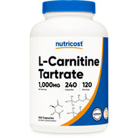 Nutricost L-Carnitine Tartrate Supplement 500mg, 240 Capsules, 1000mg per Serving EasyOptionXY LLC