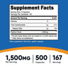 Nutricost Psyllium Husk 1500mg Per Serving, 500 Capsules - Non-GMO & Gluten Free Supplement EasyOptionXY LLC