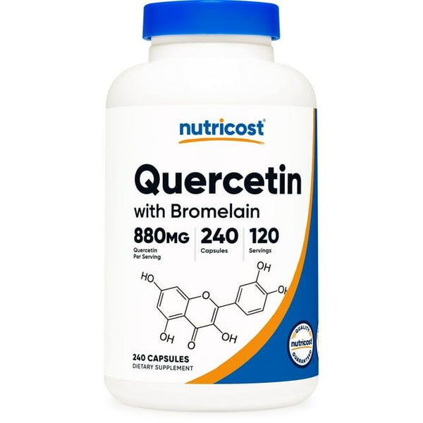 Nutricost Quercetin with Bromelain 880mg, 240 Capsules - Gluten Free & Non-GMO Supplement EasyOptionXY LLC
