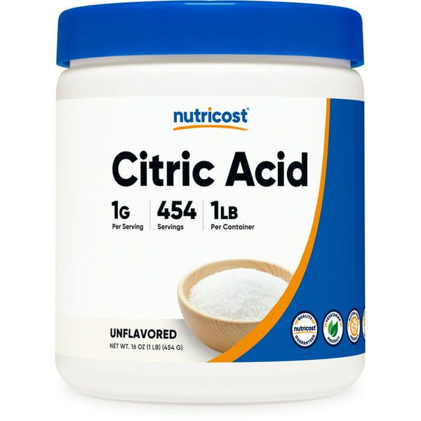 Nutricost Citric Acid Powder (1LB) - 454 Servings, Non-GMO, Gluten Free Supplement EasyOptionXY LLC