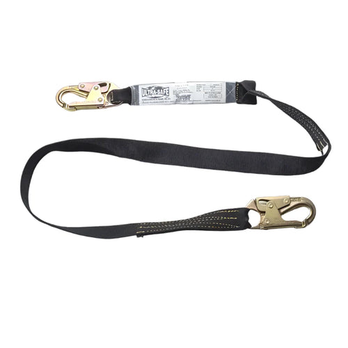 1 3/4” x 6’ Shock Absorbing Kevlar® Lanyard with Double Locking Hooks Each End | 96516K RatchetStrap.Com