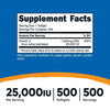 Nutricost Vitamin A 25000 IU, 500 Softgels, Non-GMO, Gluten Free EasyOptionXY LLC