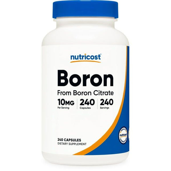 Nutricost Boron Supplement Capsules 10mg, 240 Vegetarian Capsules, Gluten Free and Non-GMO EasyOptionXY LLC