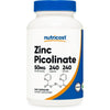 Nutricost Zinc Picolinate 50mg (240 Vegetarian Capsules) - Gluten Free & Non-GMO Supplement EasyOptionXY LLC