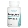 Nutricost Boric Acid 600mg, 30 Capsules - Vaginal Suppository - Supplement EasyOptionXY LLC