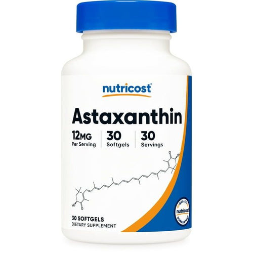 Nutricost Astaxanthin 12mg, 30 Softgels - Non-GMO & Gluten Free Supplement EasyOptionXY LLC