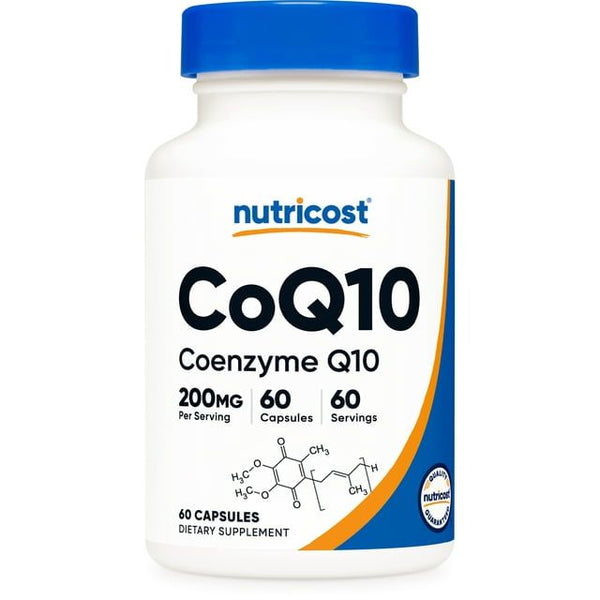 Nutricost CoQ10 200mg, 60 Vegetarian Capsules, 60 Servings - Non-GMO Supplement EasyOptionXY LLC